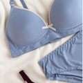Single-Padded Soft Flexible Non-Wired Bra Set