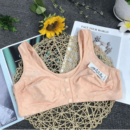 Maternity Front Button Bra | Comfortable Nursing Support Bra for Pregnant & Breastfeeding Women