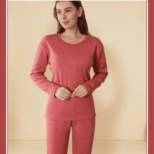 Thermal Suit With Full Sleeves – Women’s Winter Innerwear Set