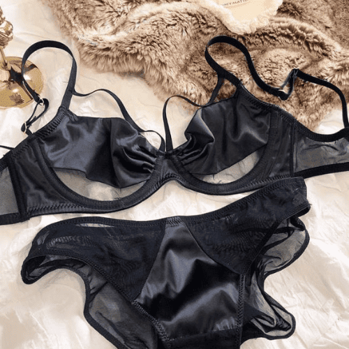 Floral Non-Padded Wired Bra Set