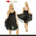 Two Hearts 1-Piece Short Silk Nighty