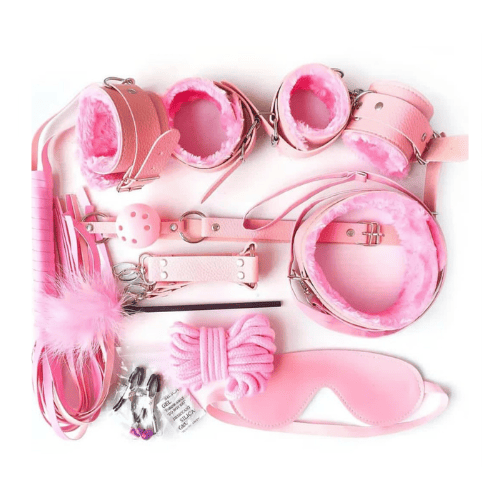 BDSM 10 PC Complete Bondage Set – Adjustable Accessories Kit