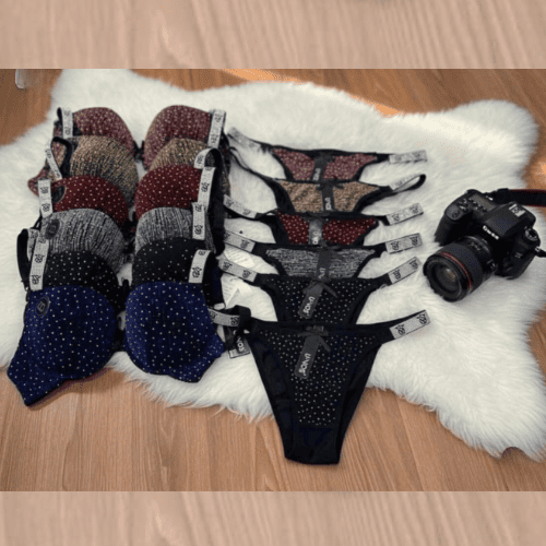 Victoria Secret Moon Light Padded Pushup Wired Bra Set | Premium Lace Lingerie Set for Women