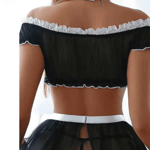 Mini Skirt School Lingerie Set – Women’s Stylish Costume Night Wear