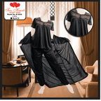 Three-Piece Soft Silk Night Dress Set