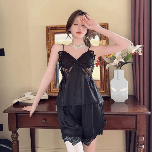 Butterfly Soft Silk Pajama Set