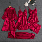 Royal Bridal 5 PC Silk Night Wear Set – Women’s Luxury Satin Sleepwear Set  Short Description: