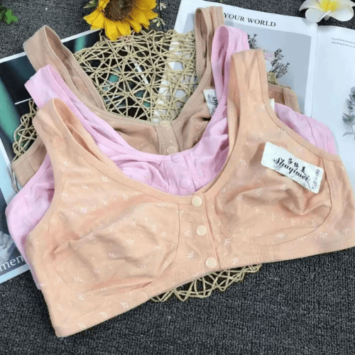 Maternity Front Button Bra | Comfortable Nursing Support Bra for Pregnant & Breastfeeding Women