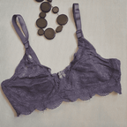 Galaxy Soft Net Wireless Floral Lace Bra
