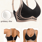 Plus-Size Seamless Padded Full-Coverage Wireless Bra - Random Colours