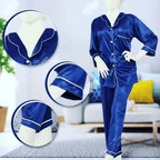 Silk Two Hearts PJ Set | Luxury Satin Night Suit for Women
