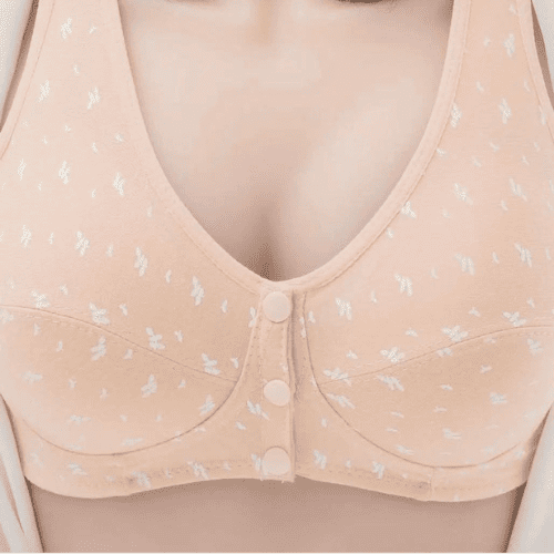 Maternity Front Button Bra | Comfortable Nursing Support Bra for Pregnant & Breastfeeding Women