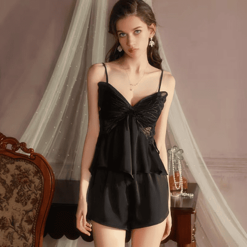 Butterfly Soft Silk Pajama Set