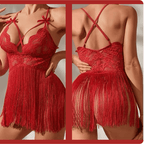 Arabian Premium Fringe Lingerie Set | Elegant Tassel Night Wear for Women