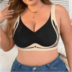 Plus-Size Seamless Padded Full-Coverage Wireless Bra - Random Colours