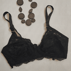 Galaxy Soft Net Wireless Floral Lace Bra