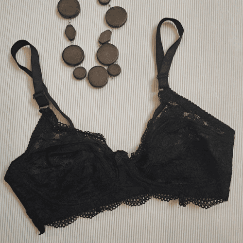 Galaxy Soft Net Wireless Floral Lace Bra